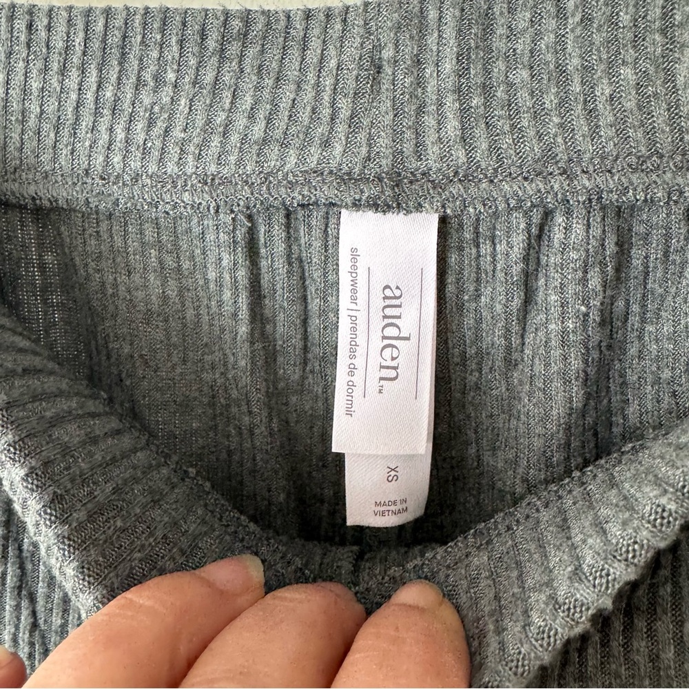 Auden grey cozy ribbed jogger pajama pants size XS NEW! - Picture 6 of 8